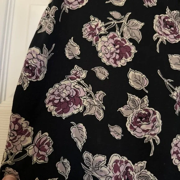 Vintage Victoria's Secret Angels Pajama Pants Size M Black Floral Lounge Preppy - Picture 2 of 12